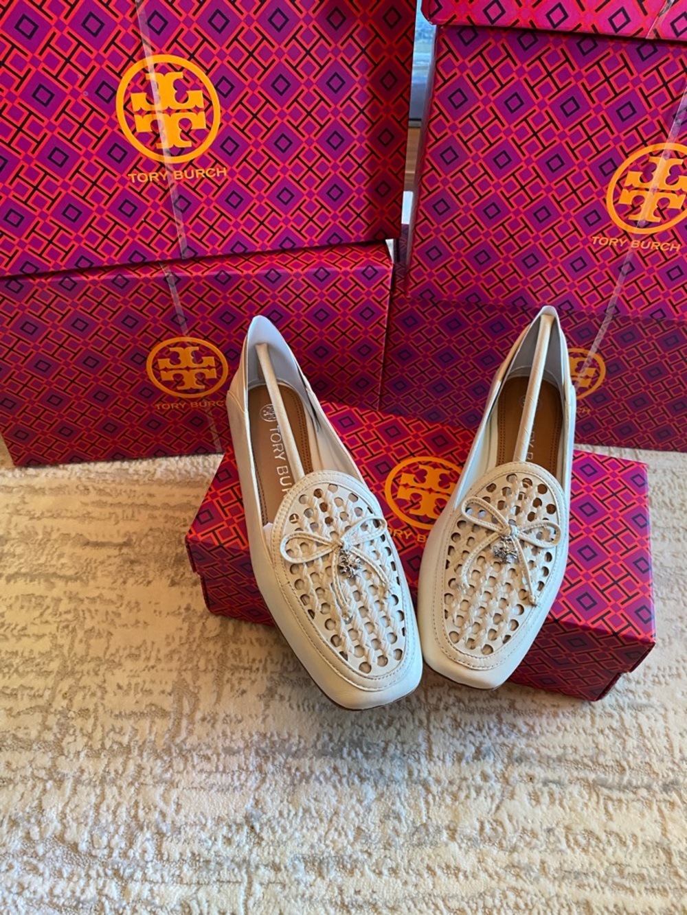 Tory Burch Tory Charm Woven 5MM Loafers